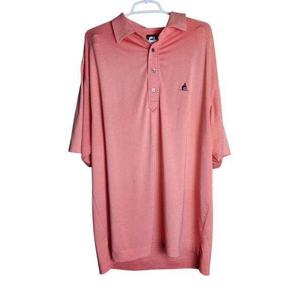 FootJoy Other - FootJoy FJ Mens Shirt XL Orange Golf Polo Stretch Performance Short Sleeve